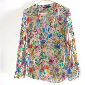 Zara Woman floral Print Blouse